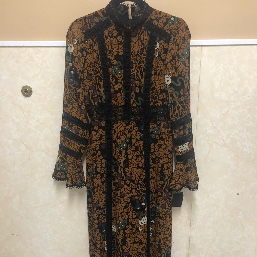 NWT Anna Sui Floral Maxi Dress (Fall 2016)